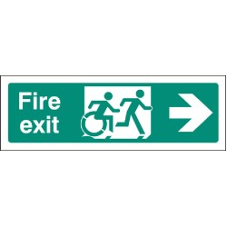 Inclusive Disabled Fire Exit Design - Arrow Right