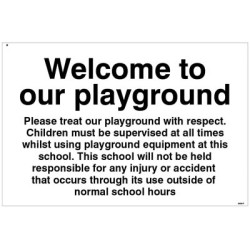 Welcome to our Playground Notice