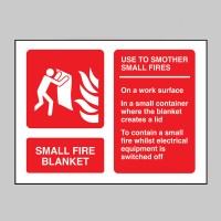 Small Fire Blanket - Extinguisher Identification