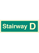 Stairway D - Stairway Dwelling ID Signs