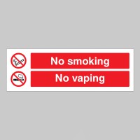 No Smoking - No Vaping - No Smoking - No Vaping -