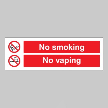 No Smoking - No Vaping - No Smoking - No Vaping -