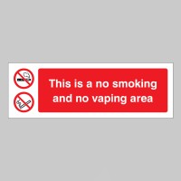 This is a No Smoking and No Vaping Area This is a No Smoking and No Vaping Area