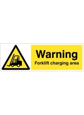 Warning - Forklift Charging Area