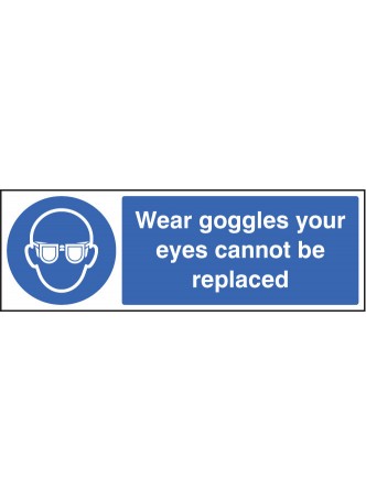 Wear Goggles Your Eyes Cannot be Replaced