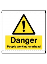 Scaffold Banner - Danger - People Working Overhead