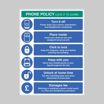 Phone Policy - Pouch Policy - Lock it to Learn