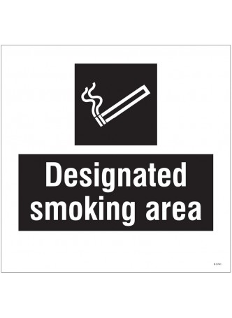 Designated Smoking Area - Add a Logo - Site Saver