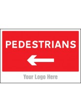 Pedestrians - Arrow Left - Add a Logo - Site Saver
