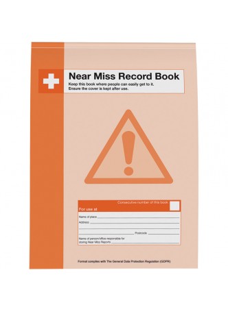 A4 Near Miss Record Book