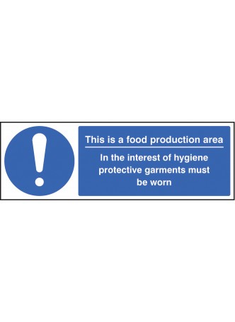 Food Production Area PPE Garments Must be Worn