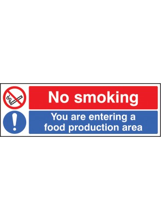 No Smoking You Are Entering a Food Production Area