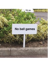 No Ball Games - Verge Sign