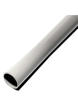 Grey Galvanised Steel Pole - 2.5m x 76mm