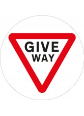 Stop Give Way - Floor Graphic