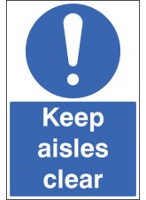 Keep Aisles Clear - Floor Graphic