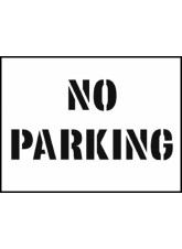 Stencil - No Parking
