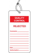 Quality Control Tag - Rejected (Pack of 10)