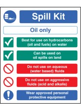 Spill Kit Multi-Message - Oil Type Only