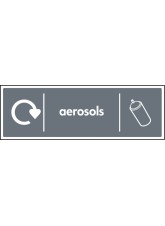 Aerosols - WRAP Recycling Sign