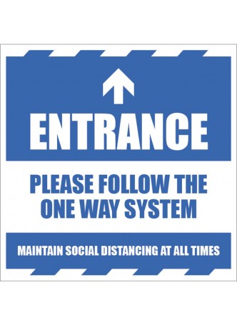 Entrance - Arrow Up - Follow the One Way System