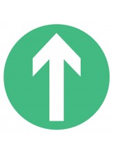 Arrow - Green - Floor Graphic (Circle)
