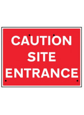 Re-Flex Sign - Caution Site Entrance