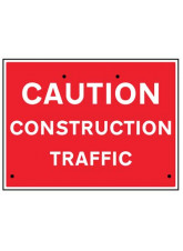 Re-Flex Sign - Caution Construction Traffic